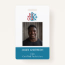 Search for technician id badges Blue