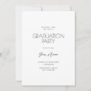 Search for minimalist graduation invitations Simple