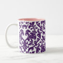 Search for purple damask mugs White