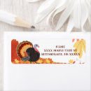 Search for thanksgiving turkey return address labels Cute