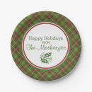 Search for green plaid pattern plates Festive