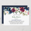 Search for navy burgundy baby shower invitations Watercolor