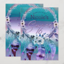 Search for native american birthday invitations Feathers