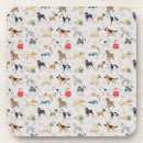 Search for breeds glass coasters Illustration