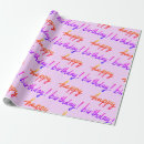 Search for happy birthday wrapping paper Pink