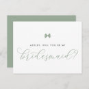 Search for sage green bridesmaid cards Bridal party