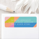Search for bright blue return address labels Colourful
