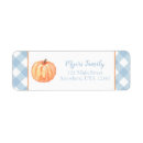 Search for pumpkin birthday return address labels Fall