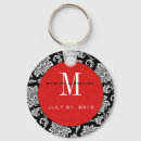 Search for red card key rings Initials
