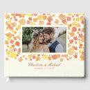 Search for autumn leaves wedding guest books Rustic