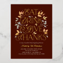 Search for foil thanksgiving invitations Thanksgiving dinner party
