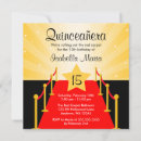 Search for hollywood quinceanera invitations Red carpet