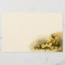 Search for yellow rose stationery paper Vintage