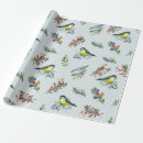 Search for red bird wrapping paper Holly