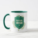 Search for proud to be irish mugs Green