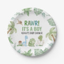 Search for dinosaur paper plates Baby shower