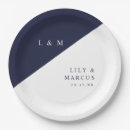 Search for navy wedding plates Minimalist