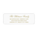 Search for white and gold wedding return address labels Typography