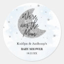 Search for silver glitter stars stickers Moon