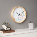 Search for colourful numbers clocks Stylish