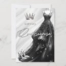 Search for black silver quinceanera invitations Glitter