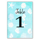 Search for seashells table cards Ocean