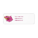 Search for knitting return address labels Pink