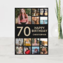 Search for unique 70th birthday cards Photo collage