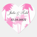 Search for heart tree wedding stickers Tropical