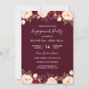 Search for marsala engagement party invitations Watercolor