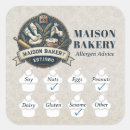 Search for bakery food stickers Allergent