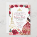Search for paris quinceanera invitations Red