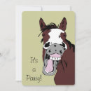 Search for cartoon horse invitations Equestrian