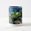 Search for coral reefs mugs Underwater