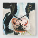 Search for black and white cow art Face