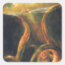 Search for sea monsters stickers Squid