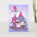 Search for 4 year old birthday girl cards invites Cartoon