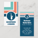 Search for saxophone player business cards Band