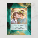 Search for emerald wedding save the dates Gold