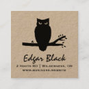 Search for spooky business cards Owl