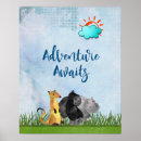 Search for adventure awaits posters baby kids Typography
