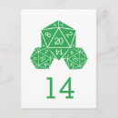 Search for dice cards invites D20