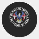 Search for fascists stickers No kings in america