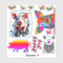 Search for funny pig stickers Piglet