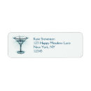 Search for martini return address labels Cocktail