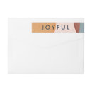 Search for be joyful return address labels Watercolor