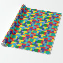 Search for building bricks wrapping paper Colourful