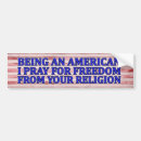 Search for freedom of religion bumper stickers Political