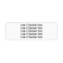 Search for lined return address labels Simple