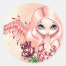 Search for angel with roses stickers Fantasy